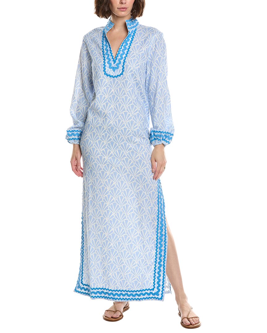 Sail to Sable Sail To Sable Ric Rac Linen-Blend Caftan