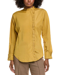 Max Mara Blanc Silk-Blend Shirt