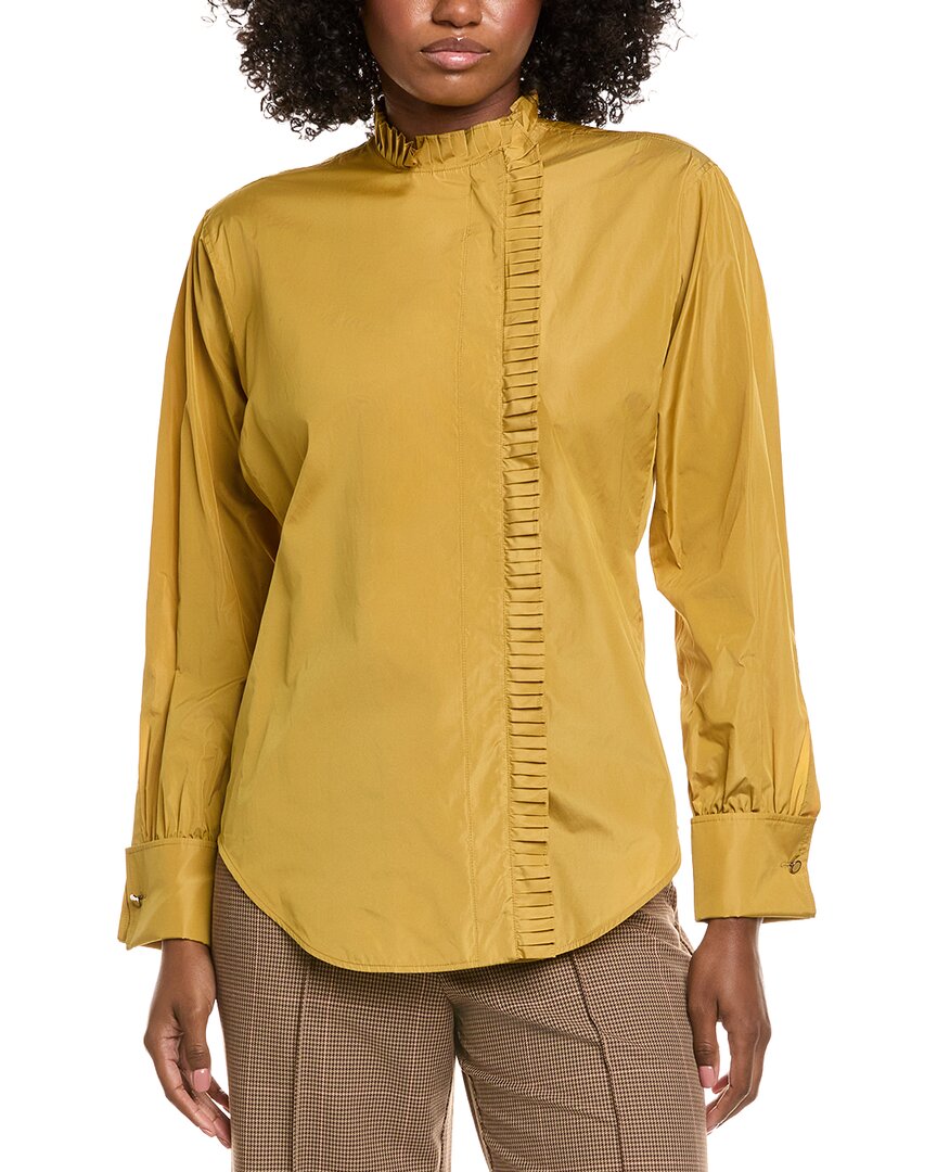 Max Mara Blanc Silk-Blend Shirt