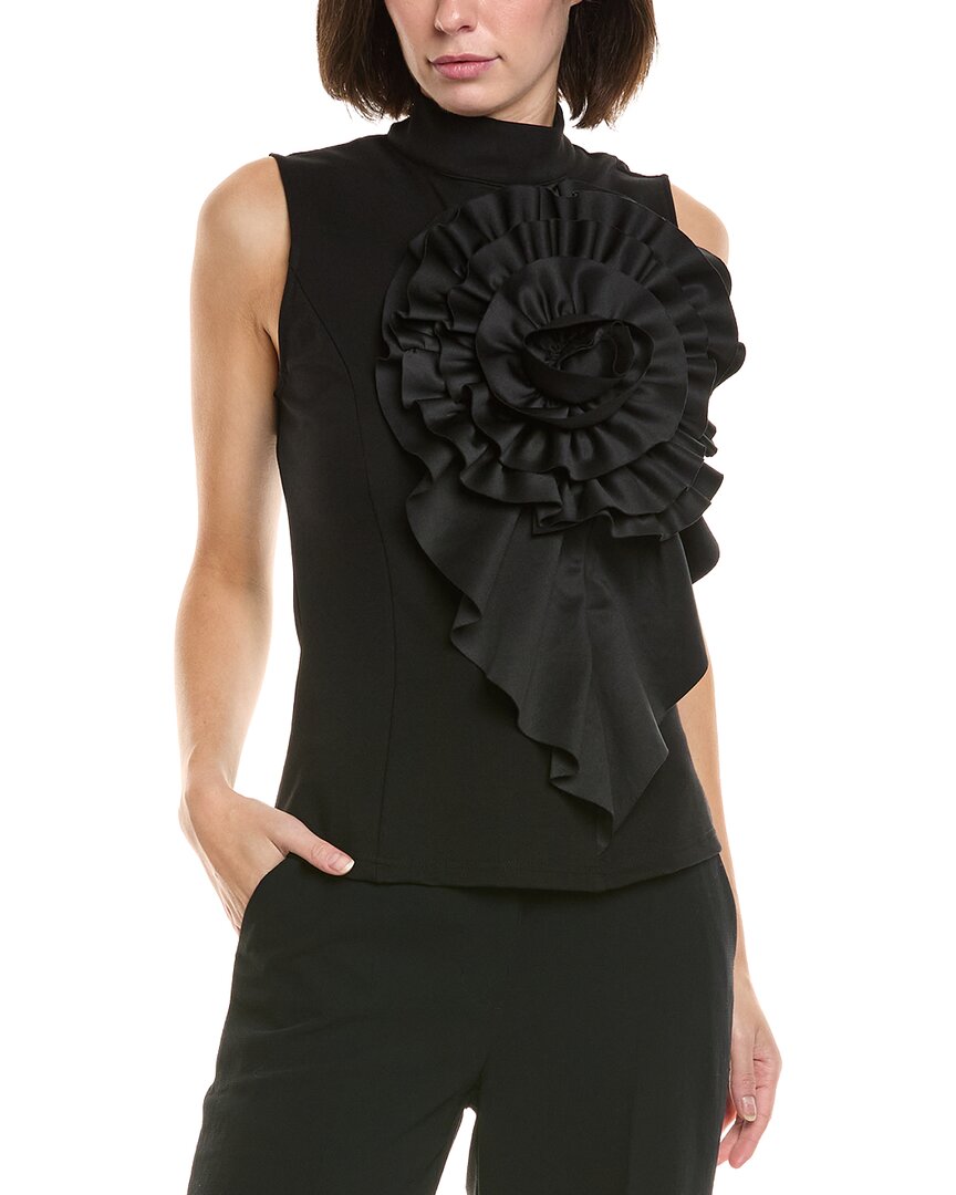 Gracia Ruffle Flower Detail Tank