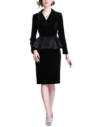 Dza 2Pc Blazer & Skirt Set