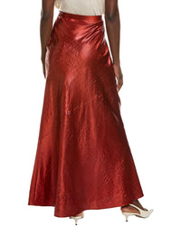 St. John Embossed Satin Pant