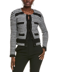 St. John Tonal Knit Cardigan