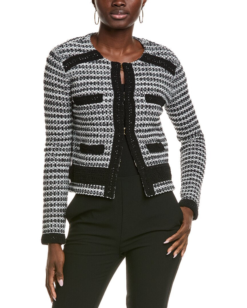 St. John Tonal Knit Cardigan