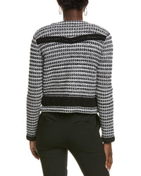 St. John Tonal Knit Cardigan