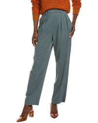 St. John Twill Wool-Blend Pant