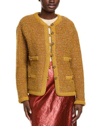 St. John Textured Wool-Blend Jacket