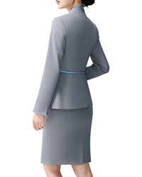 Vincent 2Pc Blazer & Skirt Set