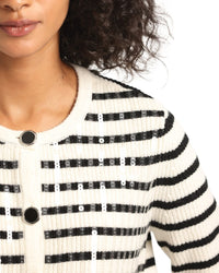 Derek Lam 10 Crosby Nebula Sequin Wool-Blend Cardigan