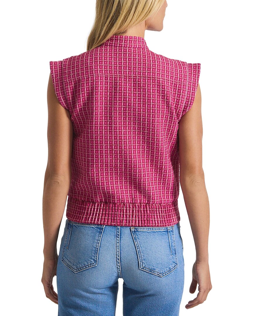 Derek Lam 10 Crosby Namira Cotton Tweed Sleeveless Jacket