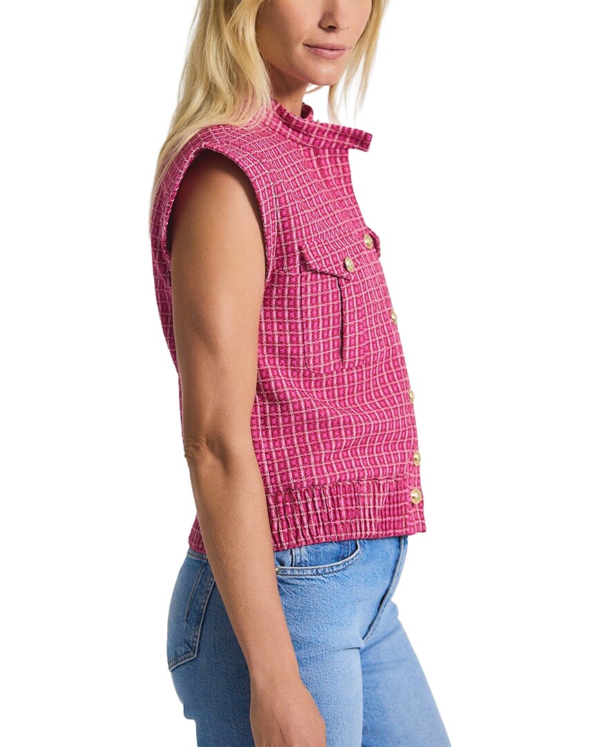 Derek Lam 10 Crosby Namira Cotton Tweed Sleeveless Jacket