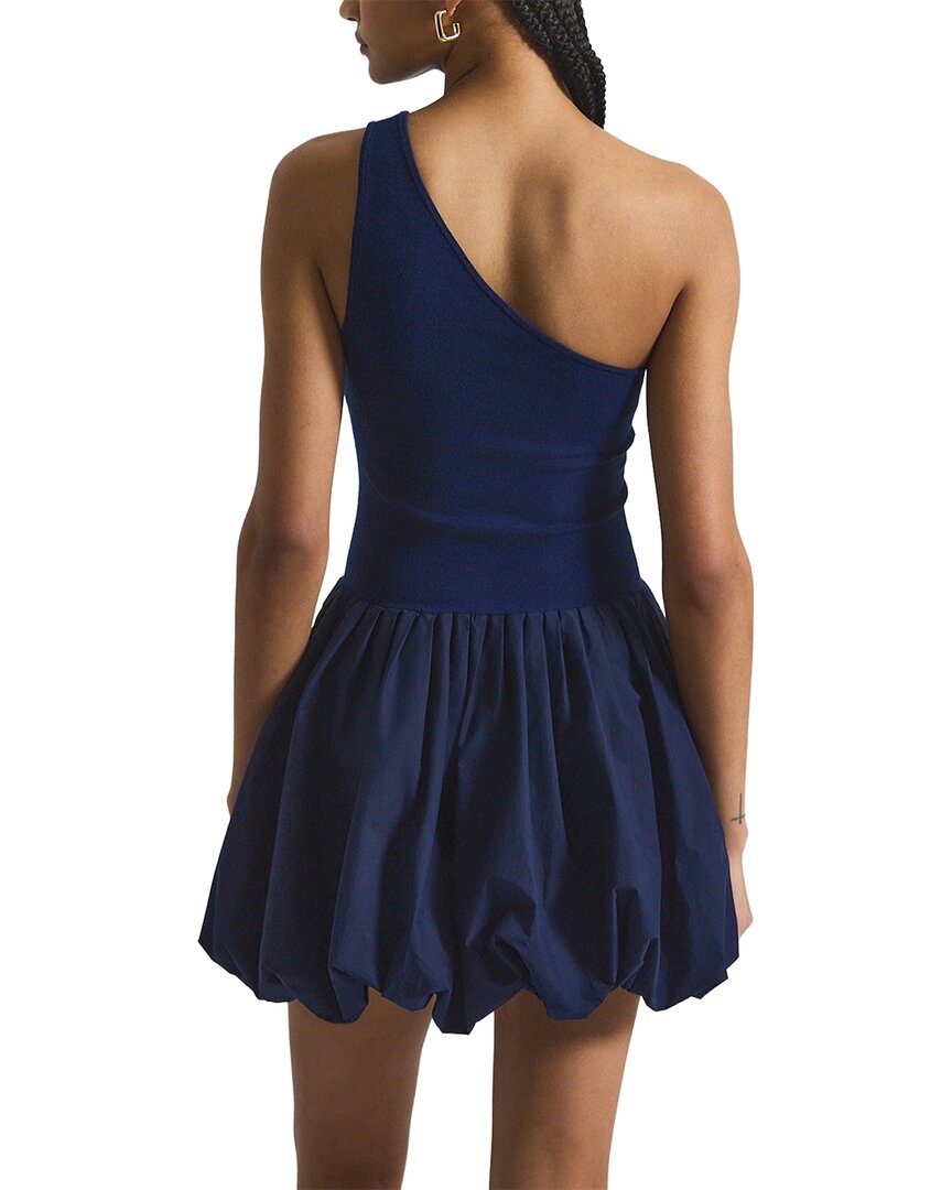Derek Lam 10 Crosby Calla Mixed Media Compact Knit Balloon Dress