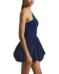 Derek Lam 10 Crosby Calla Mixed Media Compact Knit Balloon Dress