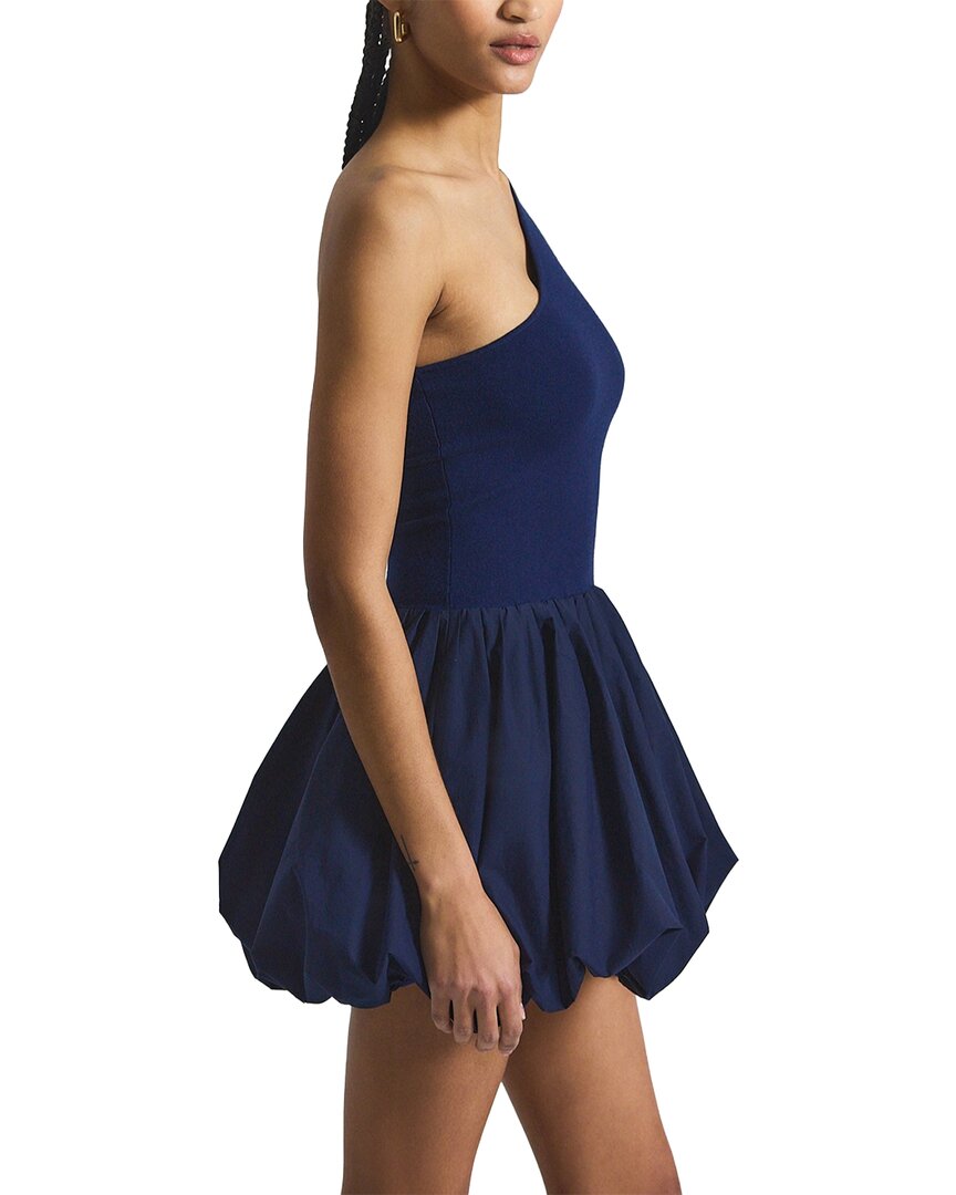 Derek Lam 10 Crosby Calla Mixed Media Compact Knit Balloon Dress