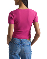 Derek Lam 10 Crosby Belle Compact Knit Twist Front Sweater