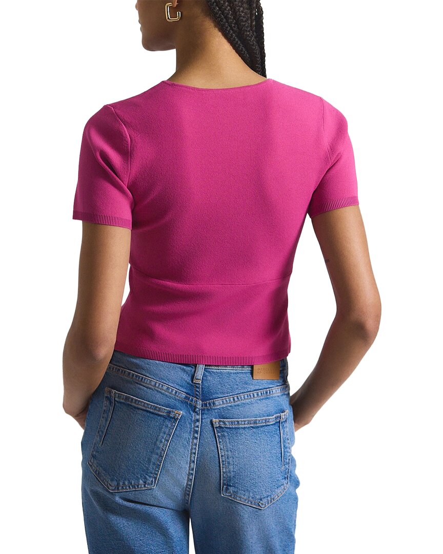 Derek Lam 10 Crosby Belle Compact Knit Twist Front Sweater