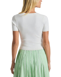 Derek Lam 10 Crosby Belle Compact Knit Twist Front Sweater