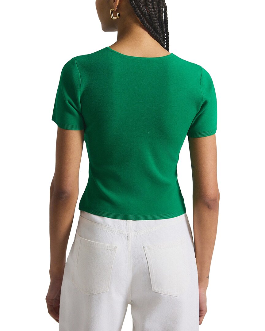 Derek Lam 10 Crosby Belle Compact Knit Twist Front Sweater