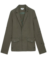 Zadig & Voltaire Virginia Camo Skull Lurex Jacket