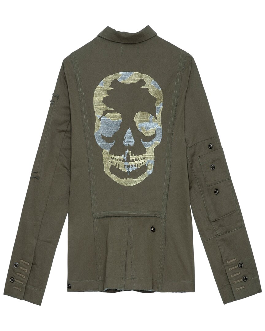 Zadig & Voltaire Virginia Camo Skull Lurex Jacket