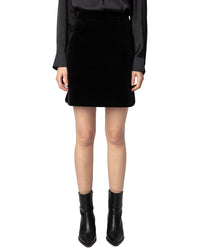 Zadig & Voltaire Jinette Velvet Skirt