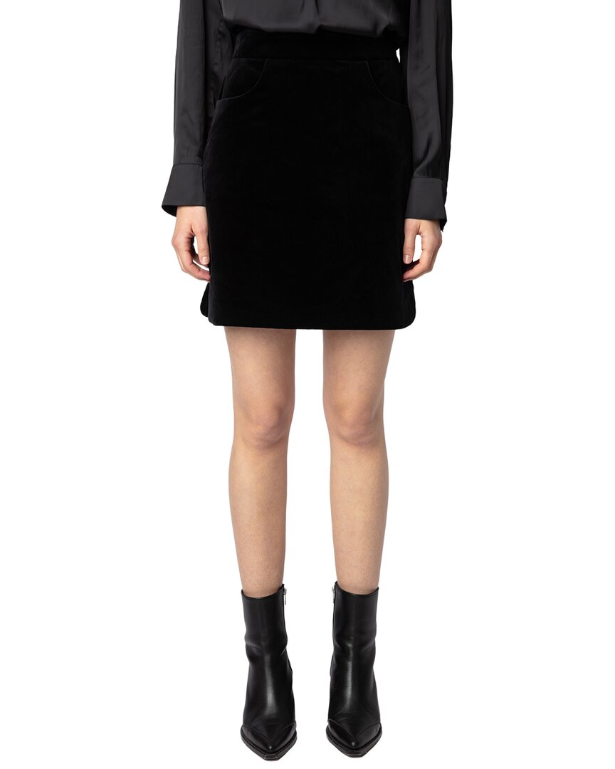 Zadig & Voltaire Jinette Velvet Skirt