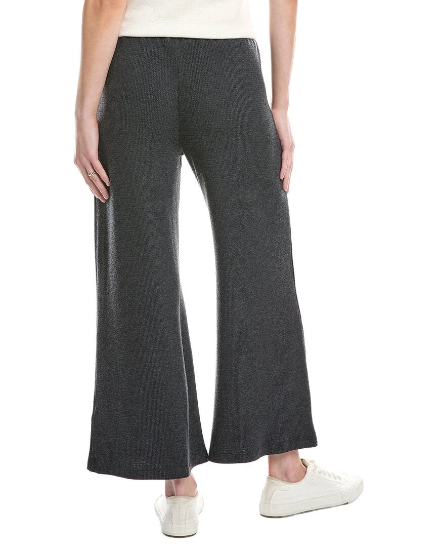 Red Haute Waffle Knit Wide-Leg Pant