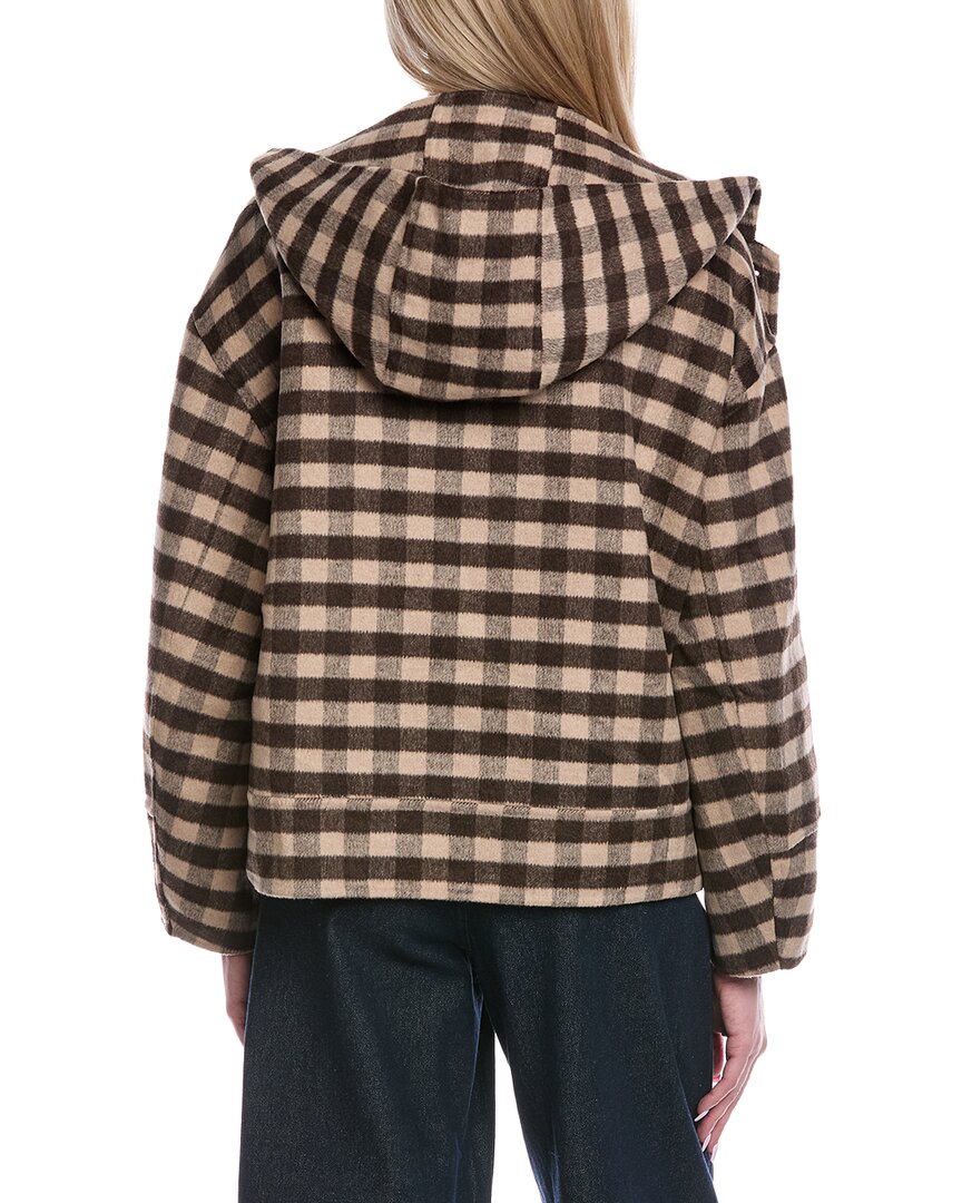 Color Block Wool-Blend Jacket
