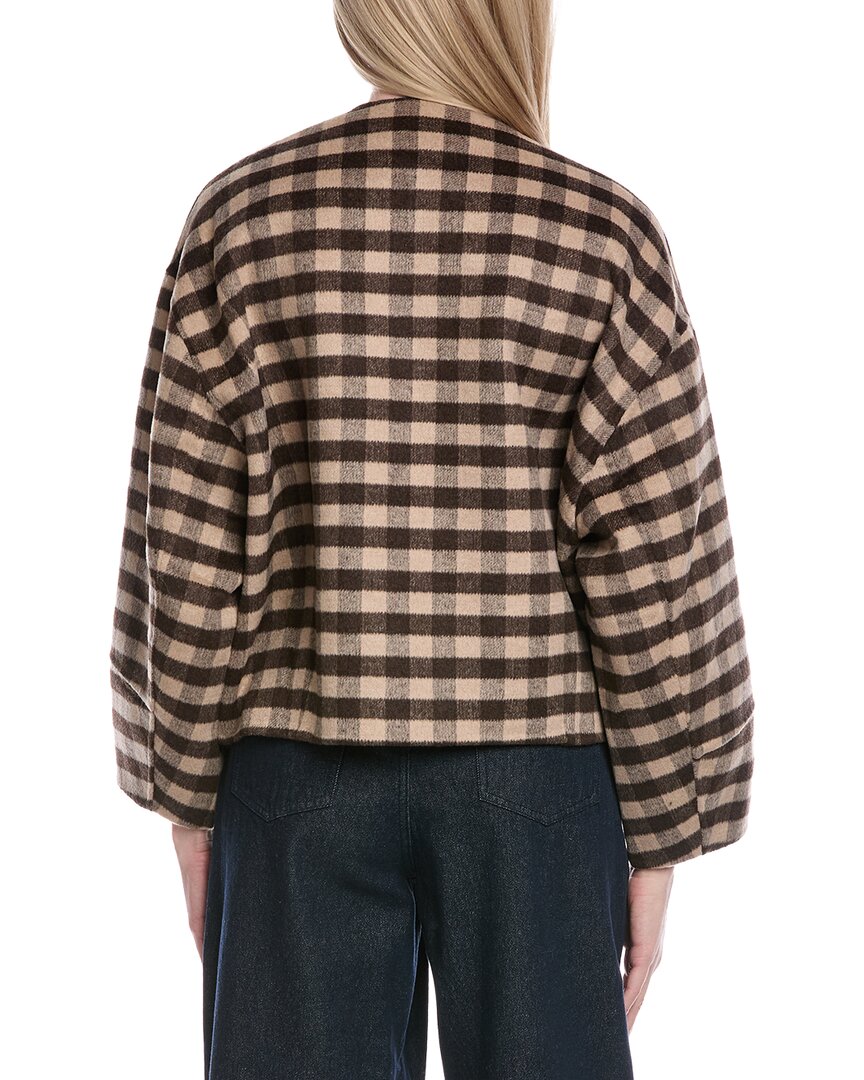 Color Block Wool-Blend Jacket