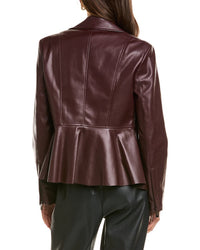 Via Spiga Peplum Moto Jacket