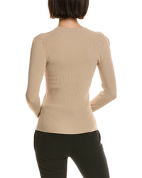 Proenza Schouler White Label Isla Wool-Trim Henley Top