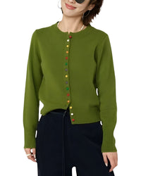 August 1987 Wool-Blend Cardigan