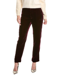 L’Agence Rebel Silk-Blend Trouser