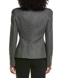 L’Agence Bethany Structured Wool-Blend Blazer