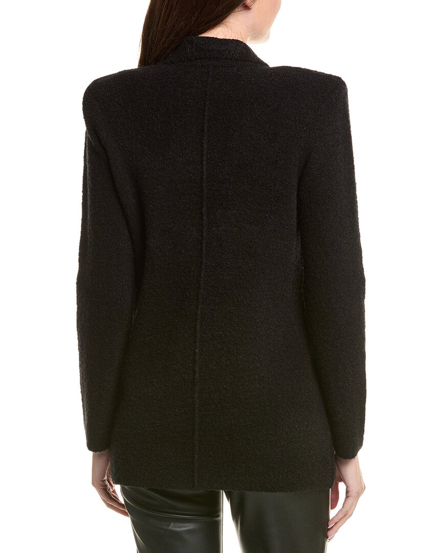 L’Agence Eileen Boyfriend Knit Wool-Blend Blazer
