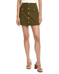 L’Agence Kris Button Front Mini Skirt