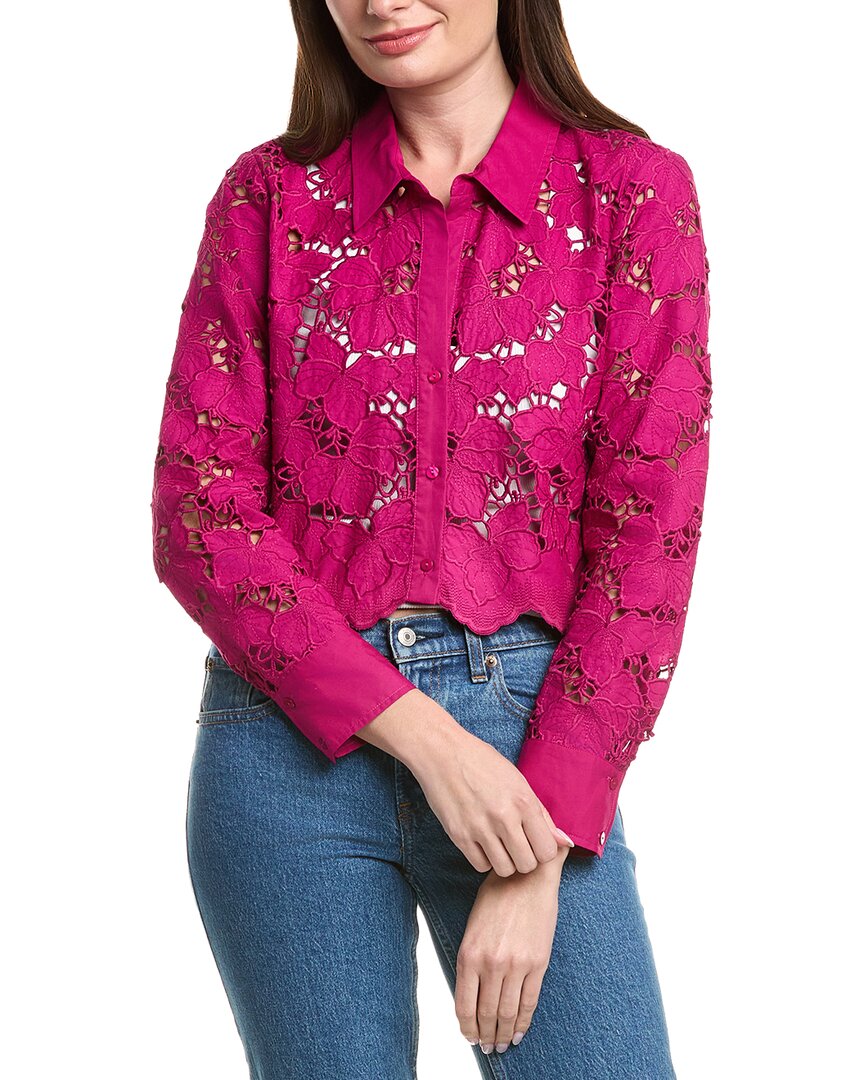 L’Agence Seychelle Cropped Button-Down