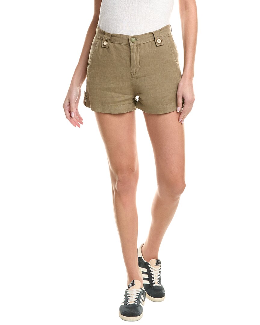 L’Agence Leo High-Rise Linen Safari Short