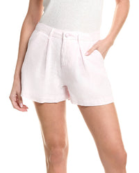 L’Agence Zahari High-Rise Pleated Linen Short