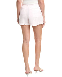 L’Agence Zahari High-Rise Pleated Linen Short