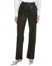 Helmut Lang Pleat Leather Car Trouser