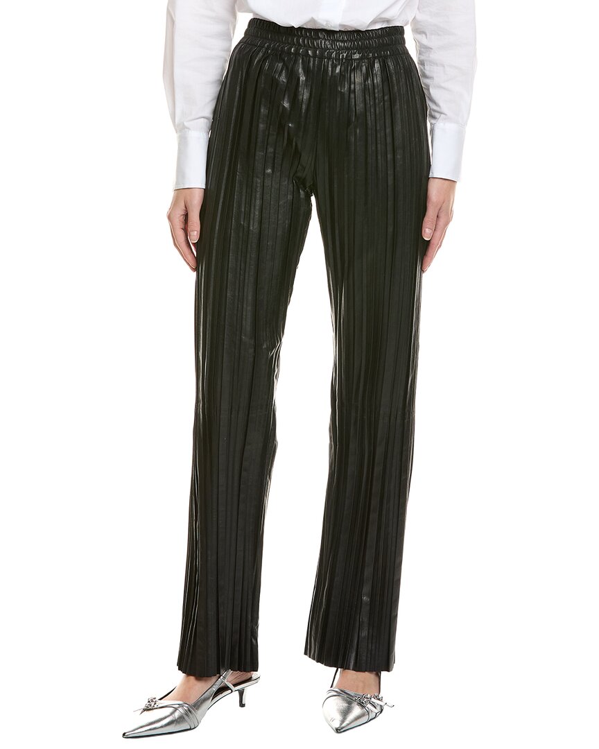 Helmut Lang Pleat Leather Car Trouser