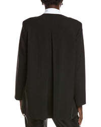 Ganni Drapey Melange Oversized Blazer