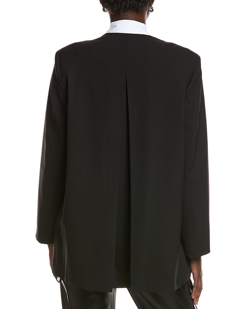 Ganni Drapey Melange Oversized Blazer