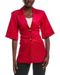 Ganni Light Shiny Corduroy Blazer