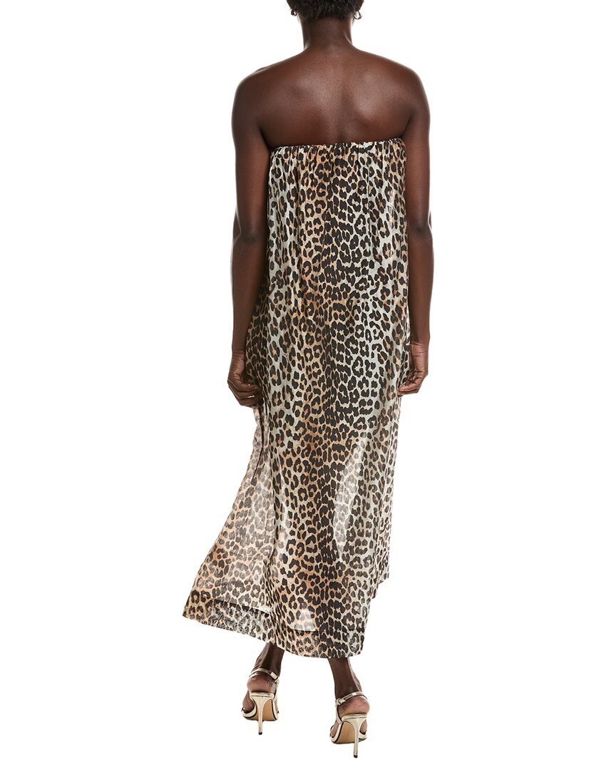 Ganni Sheer Voile Maxi Strap Dress