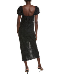 Ganni Broderie Anglaise Midi Dress