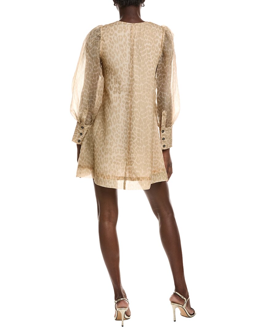 Ganni Organza A-Shaped Mini Dress