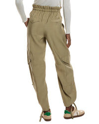 Ganni Light Slub High Waist Pocket Pant