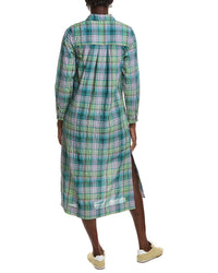 Ganni Seersucker Check Shirtdress